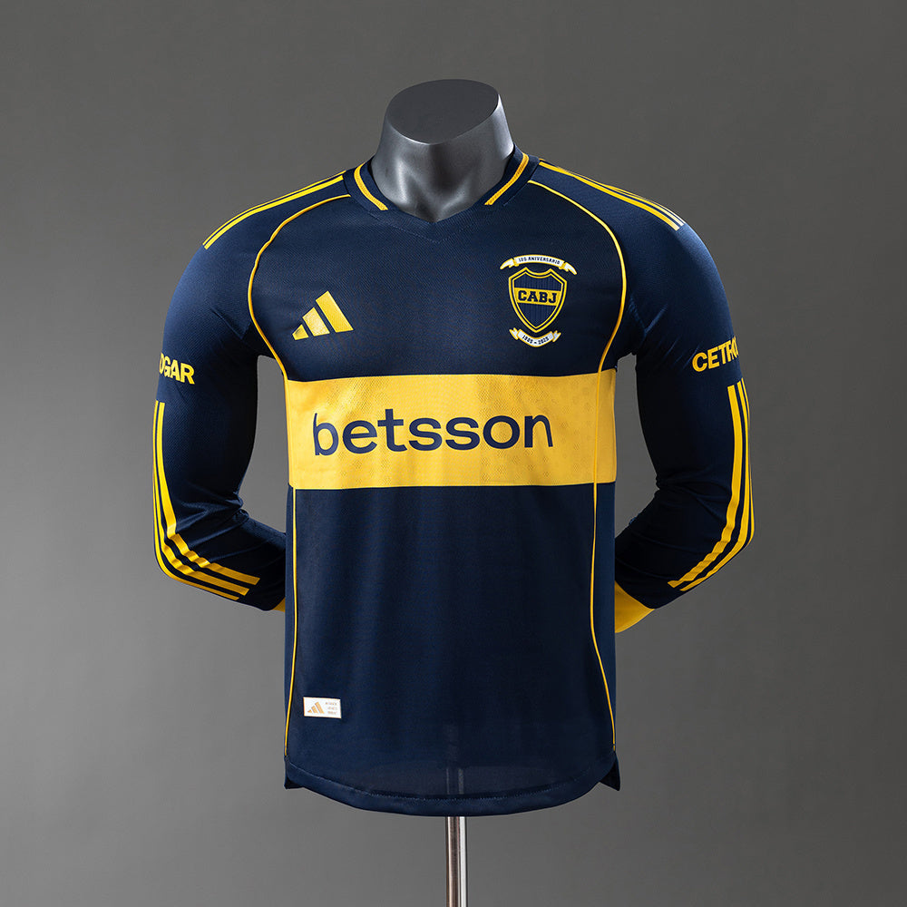 BOCA JUNIORS LOCAL 25/26 VERSIÓN PLAYER MANGA LARGA