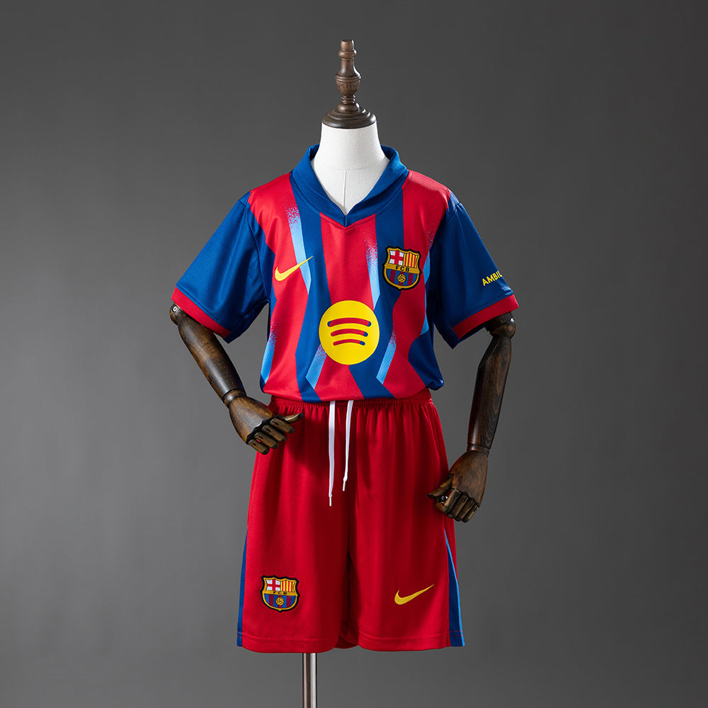 CONJUNTO DE NIÑO BARCELONA 4TA EQUIPACIÓN